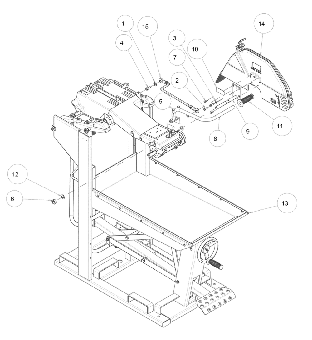 Section 04 Diagram and Parts List for MK-5005T 160636 MK Diamond Concrete Saw